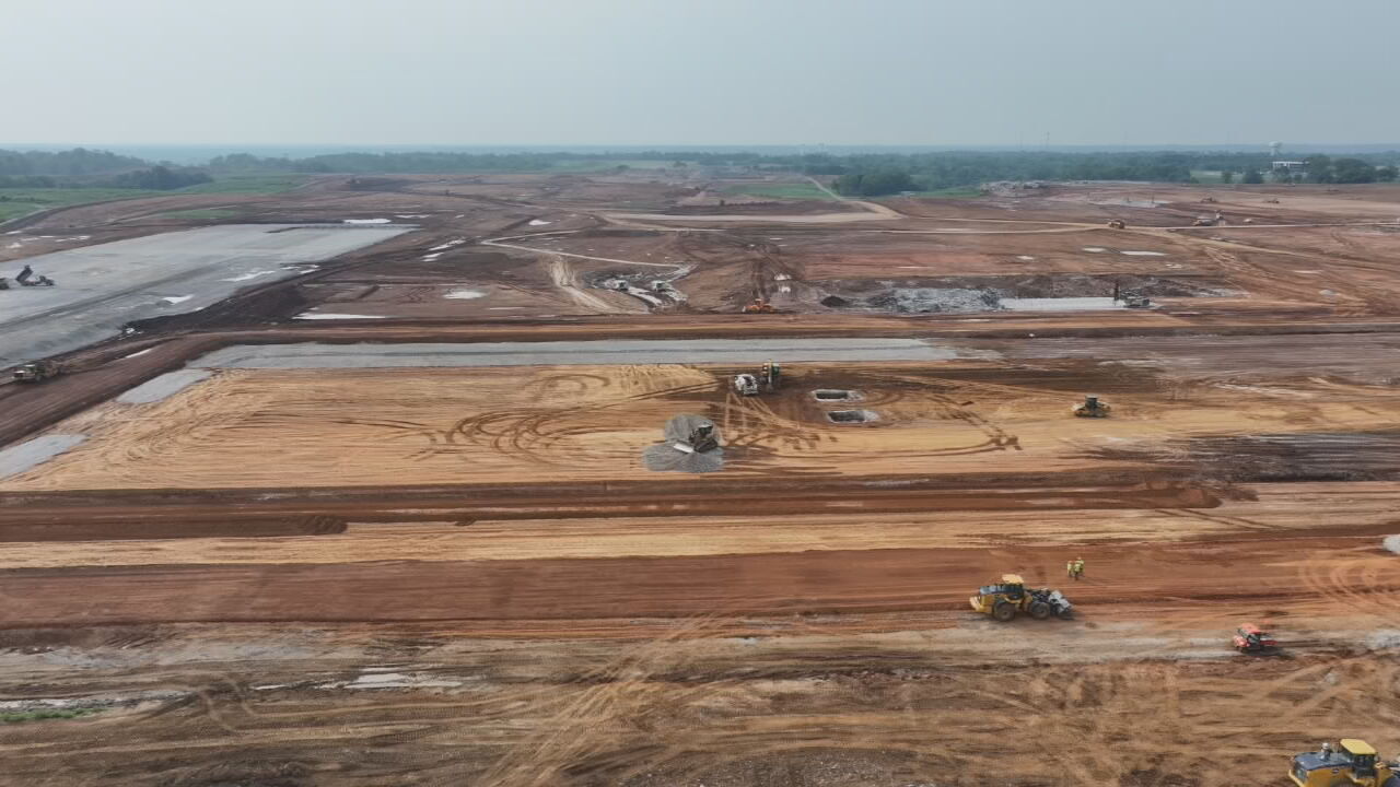 Construction underway at Facebook Meta's 600-acre site in southern Indiana's River Ridge